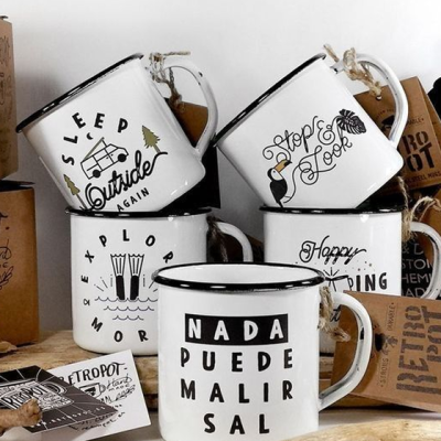 Tazas de metal