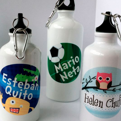 Botellas de metal con diseño